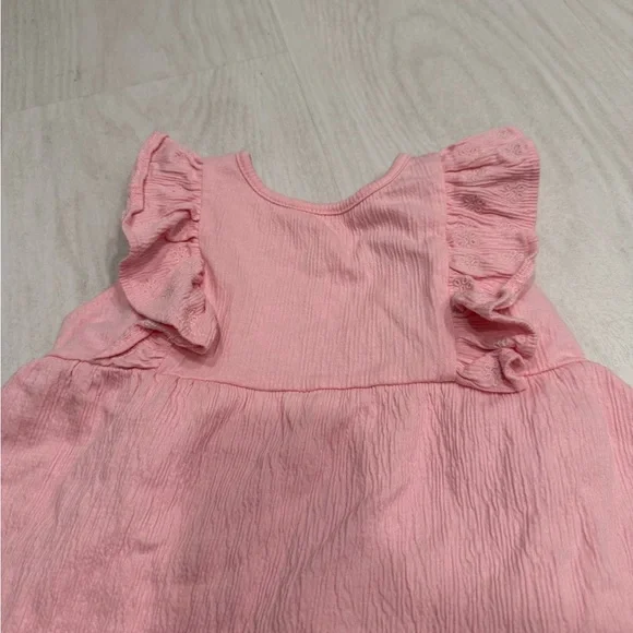 Little Me Pink Ruffled 2 piece set - Picture 2 of 3